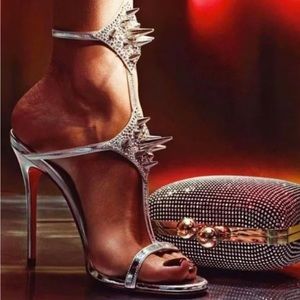 Christian Louboutin Lady Max Spike T-Strap Sandal